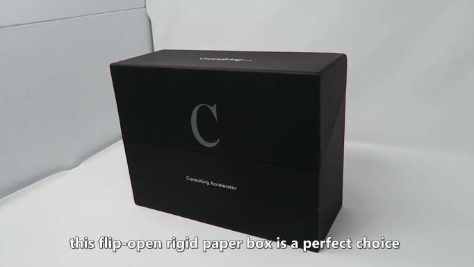 flip open rigid paper box rigid setup box