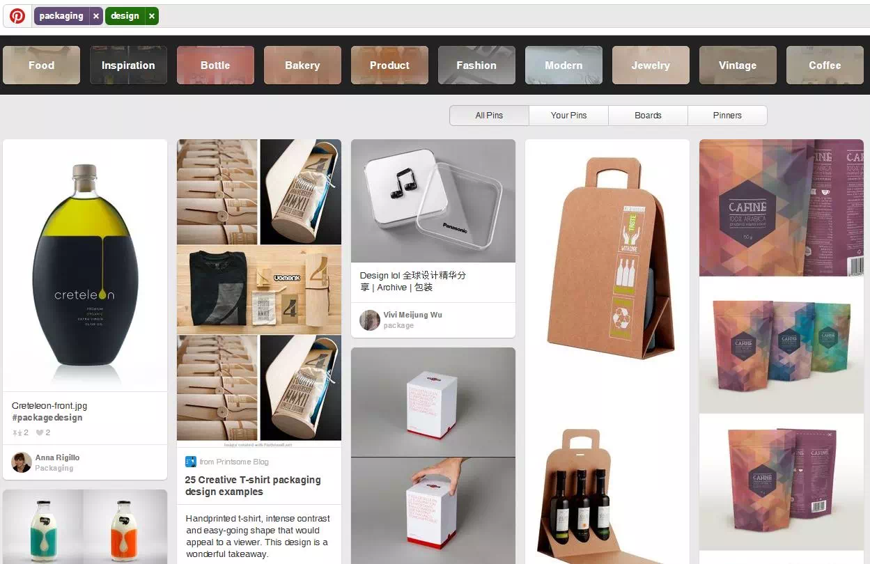 behance - packaging design website