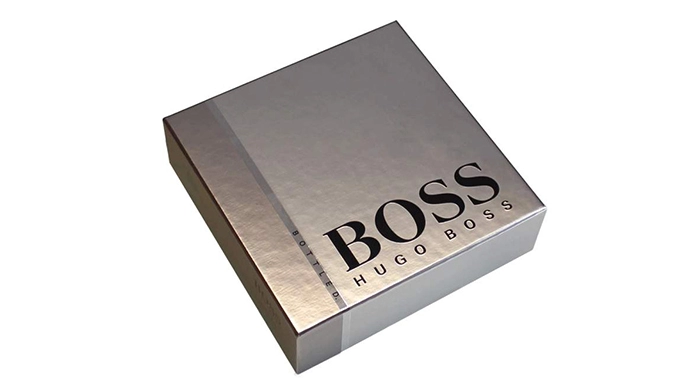 detachable lid metallic rigid paper box