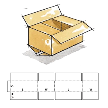 RSC regular slotted carton box