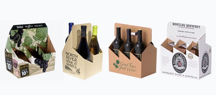beer bottle carrier, 6 pack beer bottle carrier, corrugated printed boxes