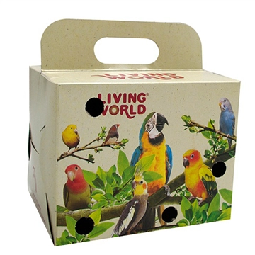 bird carrying carton, portable cartons, boxes, corrugated carrier, corrugated printed boxes