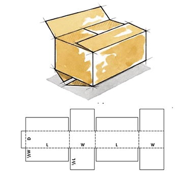 center special corrugated carton, shipping box