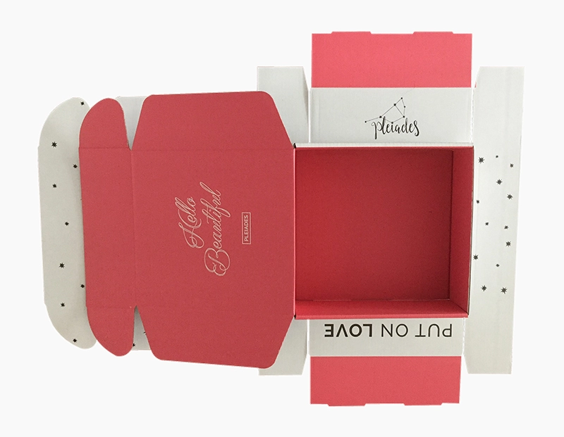 flexo printed corrugated box, mailer, folder