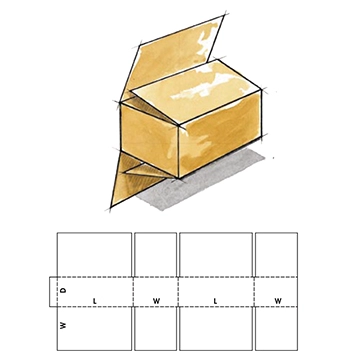 full overlap slotted carton box, shipping box