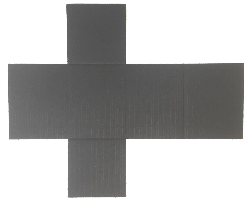 black color E flute corrugated board insert