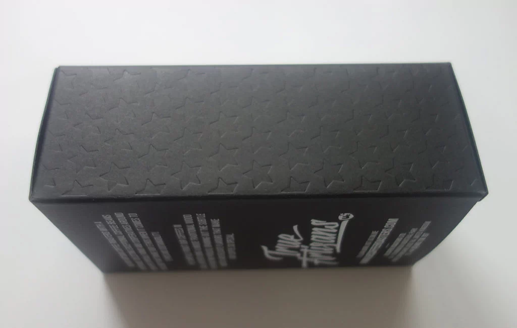 embossing and debossing for the custom black paper box