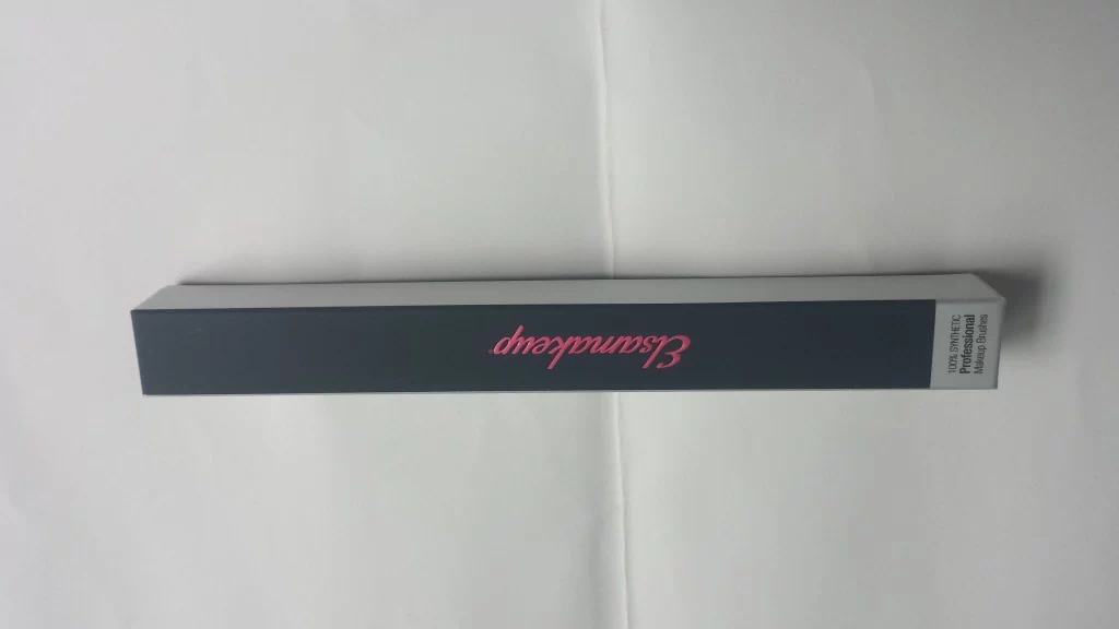 cosmetic paper box spot UV varnished embossed logo