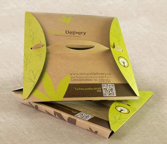 portable kraft food packaging, paper printed box