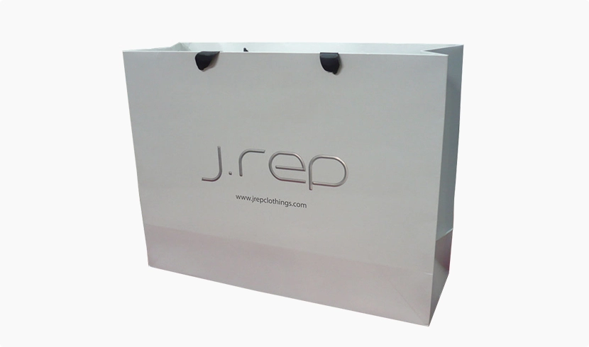 Luxury Paper Bag With the Embossed Logo