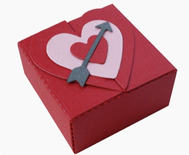 unique heart design cardboard gift box for cake