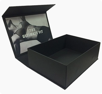 Black color gift paper box, rigid paper box