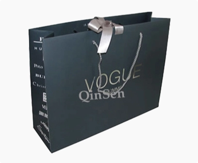 luxury paper bag with ribbon