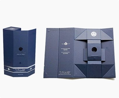 collapsible rigid box for the wine packaging, wine gift paper box